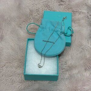 Authentic Tiffany & Co. Elsa Peretti bean design pendant necklace
